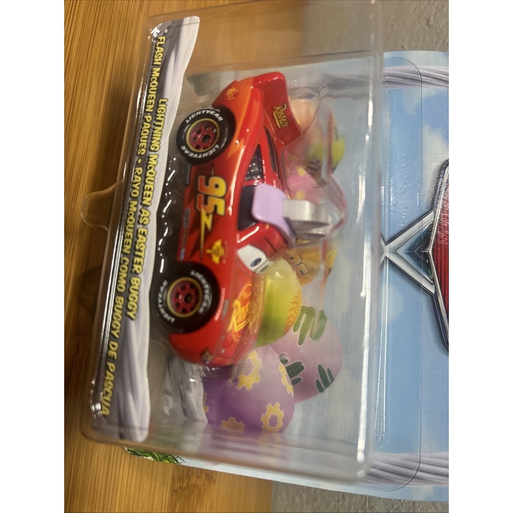 Disney Pixar Cars Easter Buggy Lightning McQueen Mattel 1:55 Diecast‎ New - Picture 2 of 5